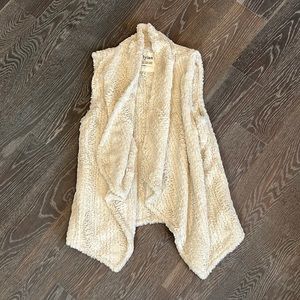 Dylan faux shearling fleece waterfall vest